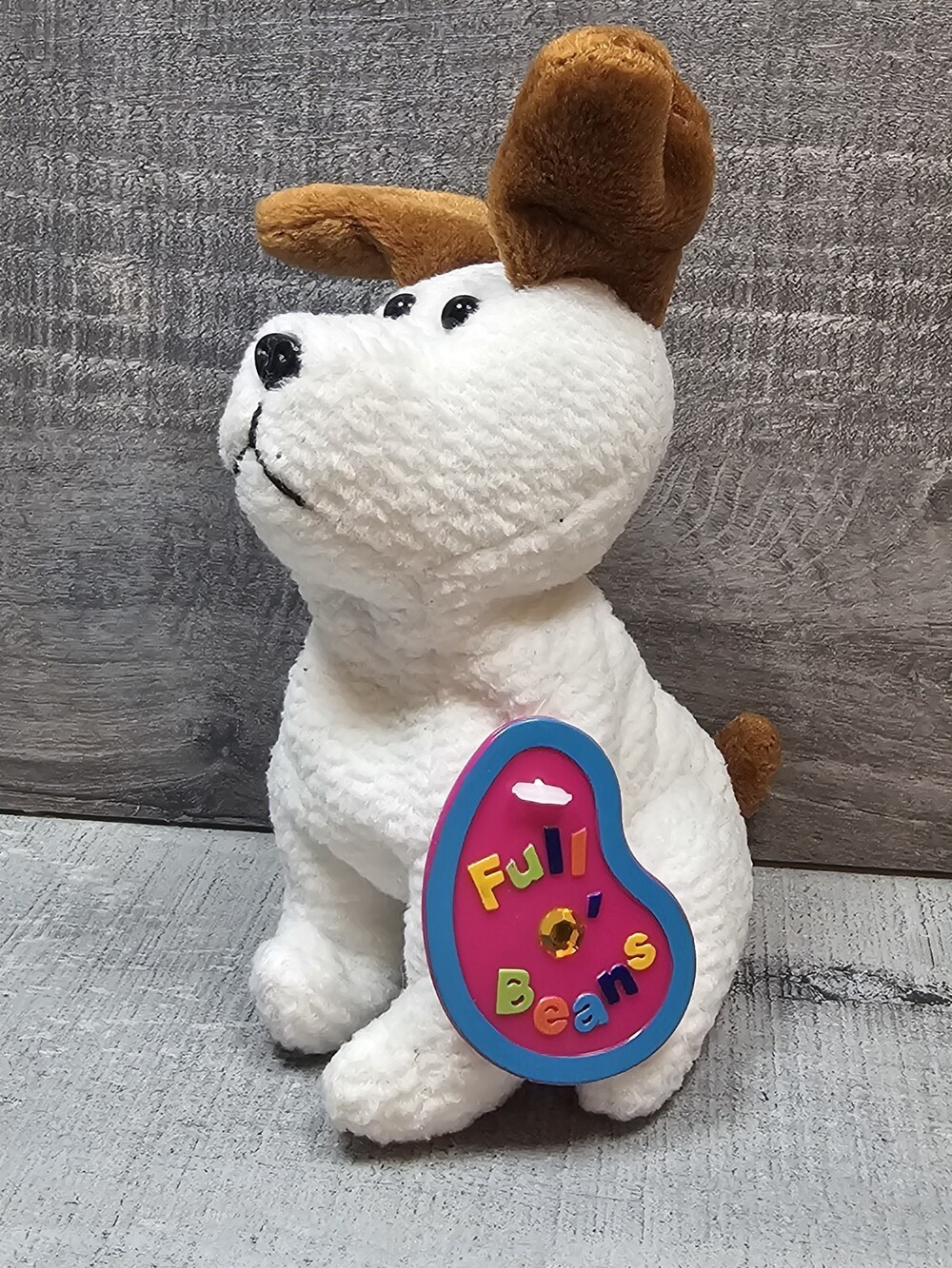 1998 Full O Bean Bag Avon Scout the Terrier Dog 6" Plush Stuffed Animal Soft Toy